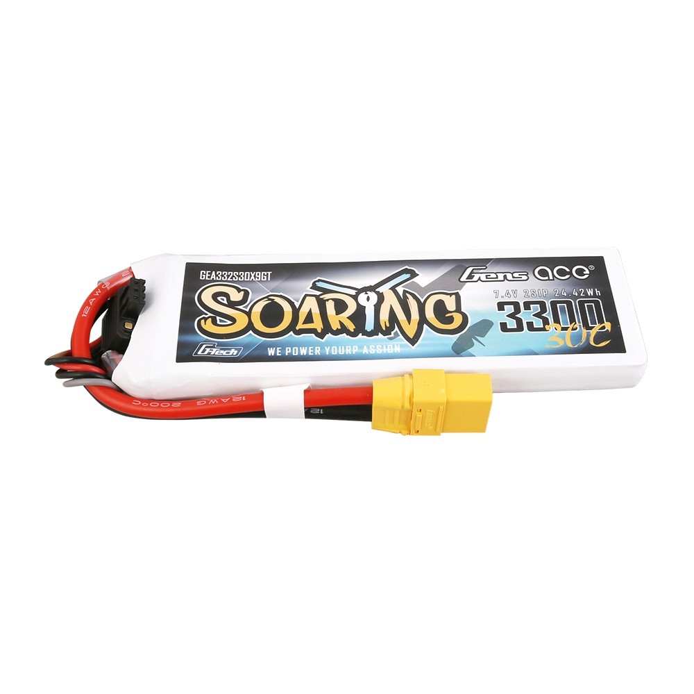 7.4V 3300mAh 30C Gens ace G-Tech Soaring con conector XT90