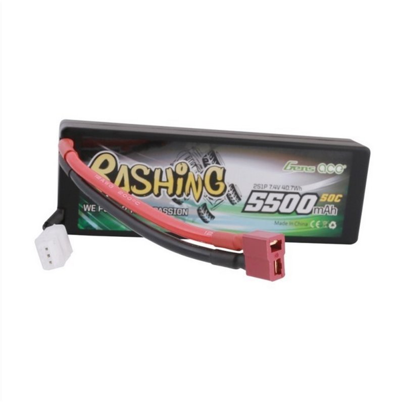 Bateria LiPo Gens Ace Bashing 7.4v 50C 5500mAh - Caja Rígida