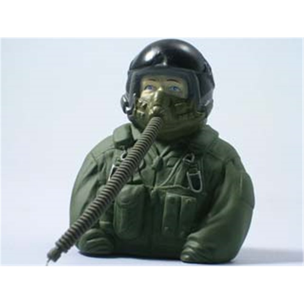 Piloto de combate escala 1/6 - 77x35x76mm.