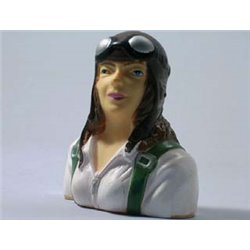 Piloto mujer escala 1/6 - 75x66x36mm.