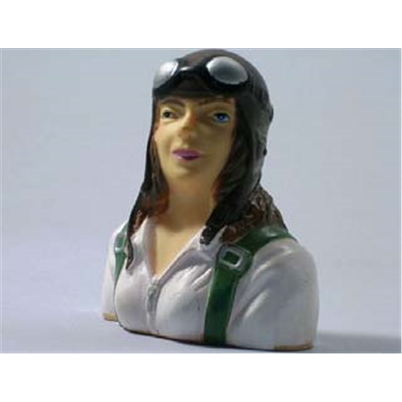 Piloto mujer escala 1/6 - 75x66x36mm.