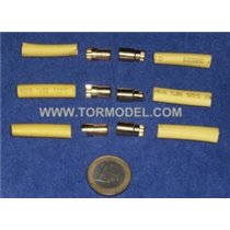 Conectores dorados Kit 6mm.