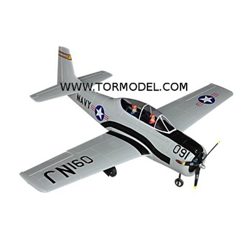 T-28 Trojan Gris EPO - 1270mm. con tren retractil