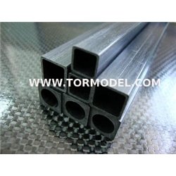 Tubo carbono Cuadrado 6 X 6 X 1000mm.