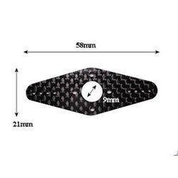 Brazo de Servo en fibra de carbono 9 x L58 × W21 x H2mm