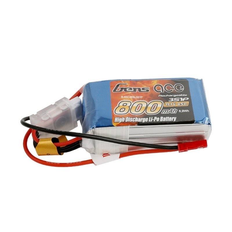 11.1V 800mAh 45C Gens Ace con conector JST