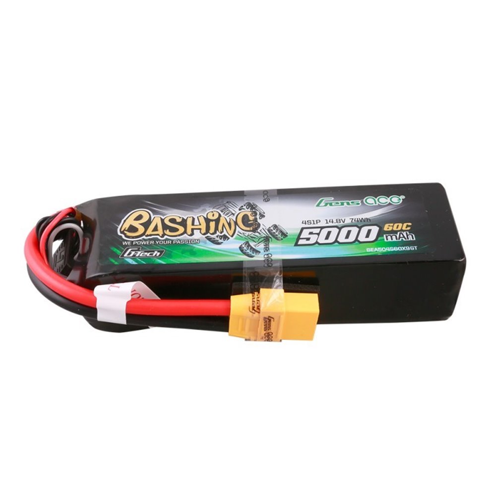 14.8V 5000mAh 60C Gens ace G-Tech Bashing con conector XT90