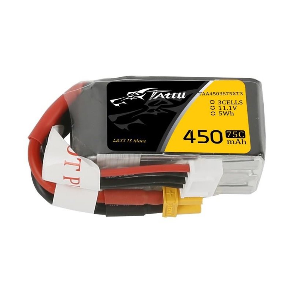 11.1V 450mAh 75C Gens ace Tattu - XT30