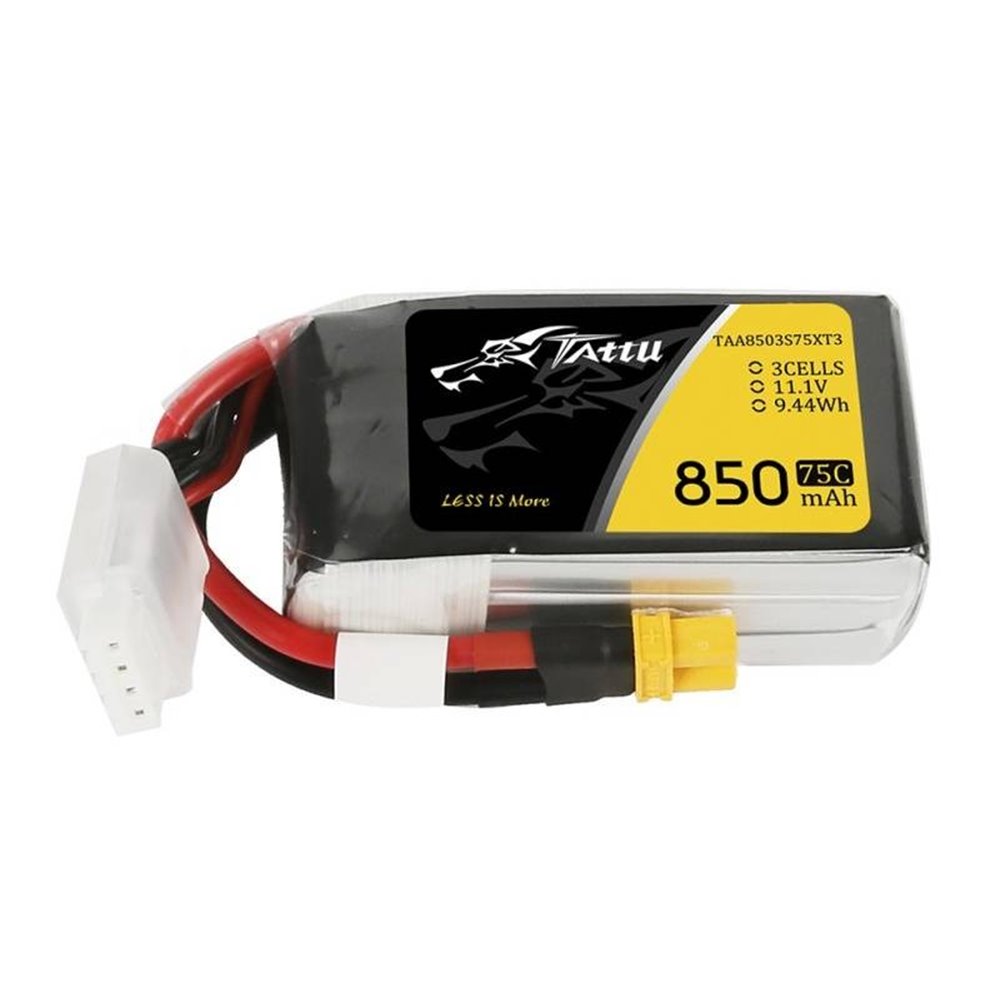 11.1V 850mAh 75C Gens ace Tattu - XT60