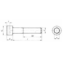 Tornillo nylon 6x30