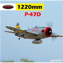 Dynam P-47D Thunderbolt V2 1220mm con tren retractil - PNP