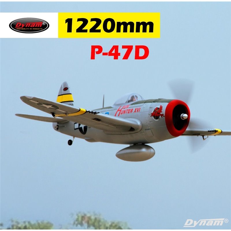 Dynam P-47D Thunderbolt V2 1220mm con tren retractil - PNP