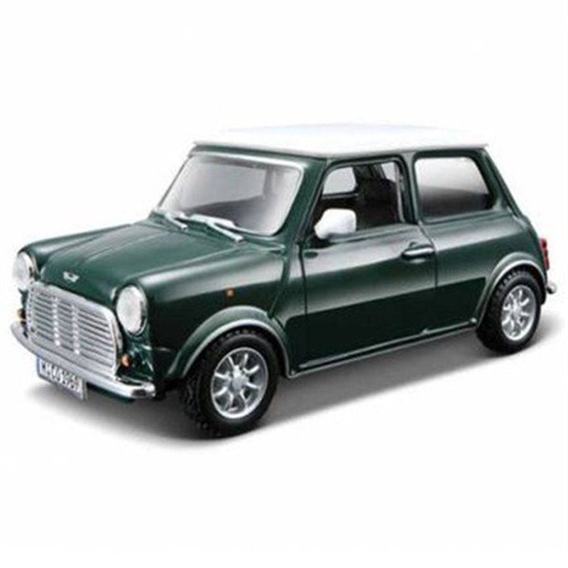 Mini Cooper en color verde oscuro a escala 1:32