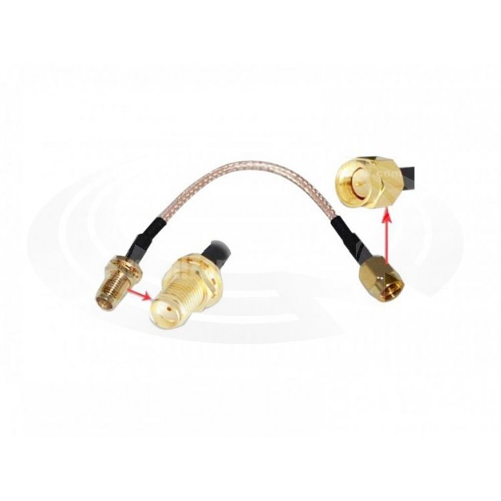 Prolongador SMA Plug a SMA Jack 10CM