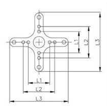 Soporte motor 110mm aluminio