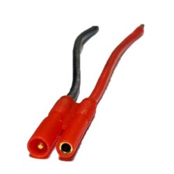 Conector HXT 2mm con 6cm cable silicona 18AWG