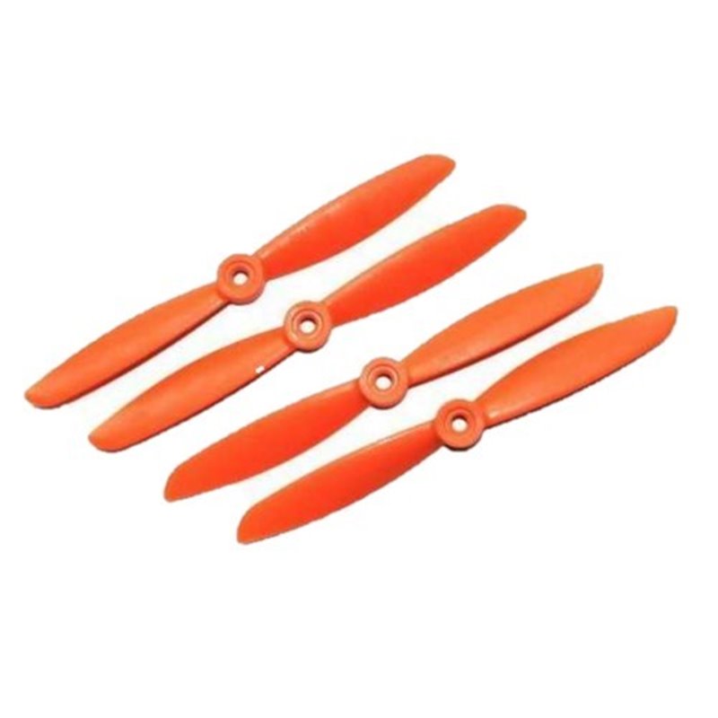 GEMFAN 6x4.5 (2 normal + 2 invertida) Naranja