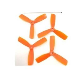 GEMFAN Tripala 4x4.5 (2 normal+2 invertida) Naranja