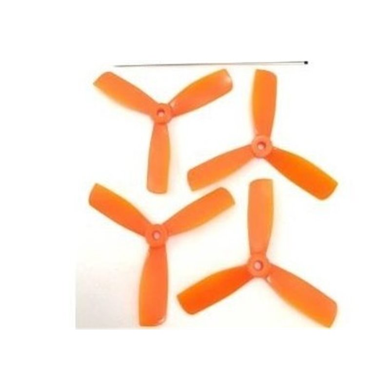 GEMFAN Tripala 4x4.5 (2 normal+2 invertida) Naranja