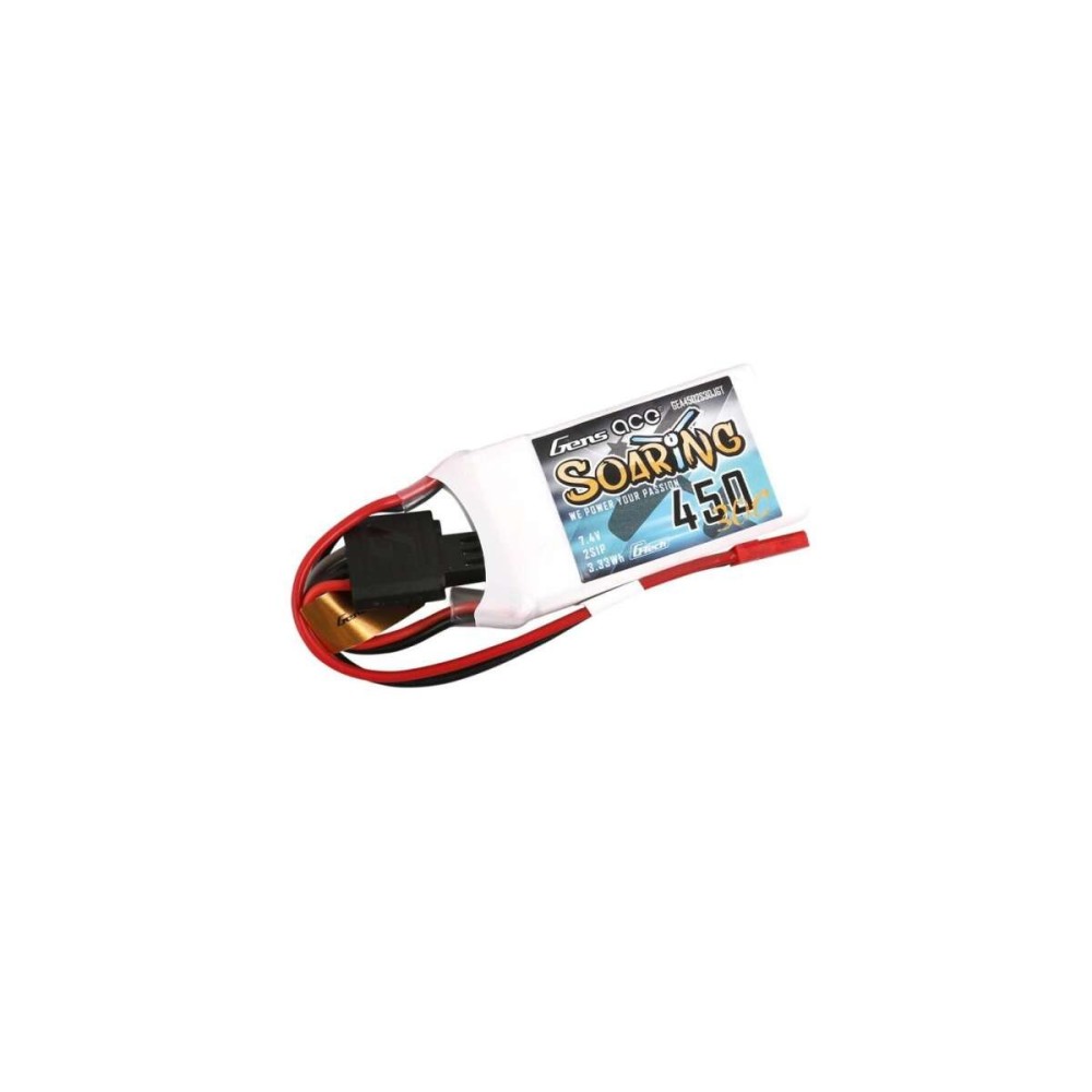 Lipo Gens ace Soaring 450mAh 11.1V 30C 3S1P con JST